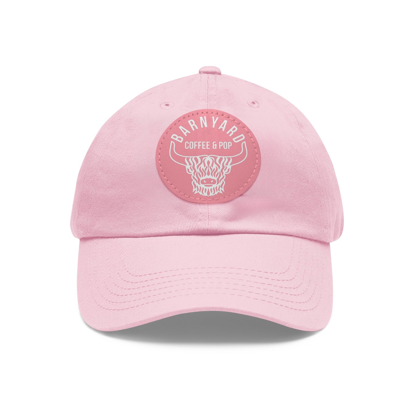 Stylish Dad Hat with Round Leather Patch - Perfect Gift for Coffee Lovers