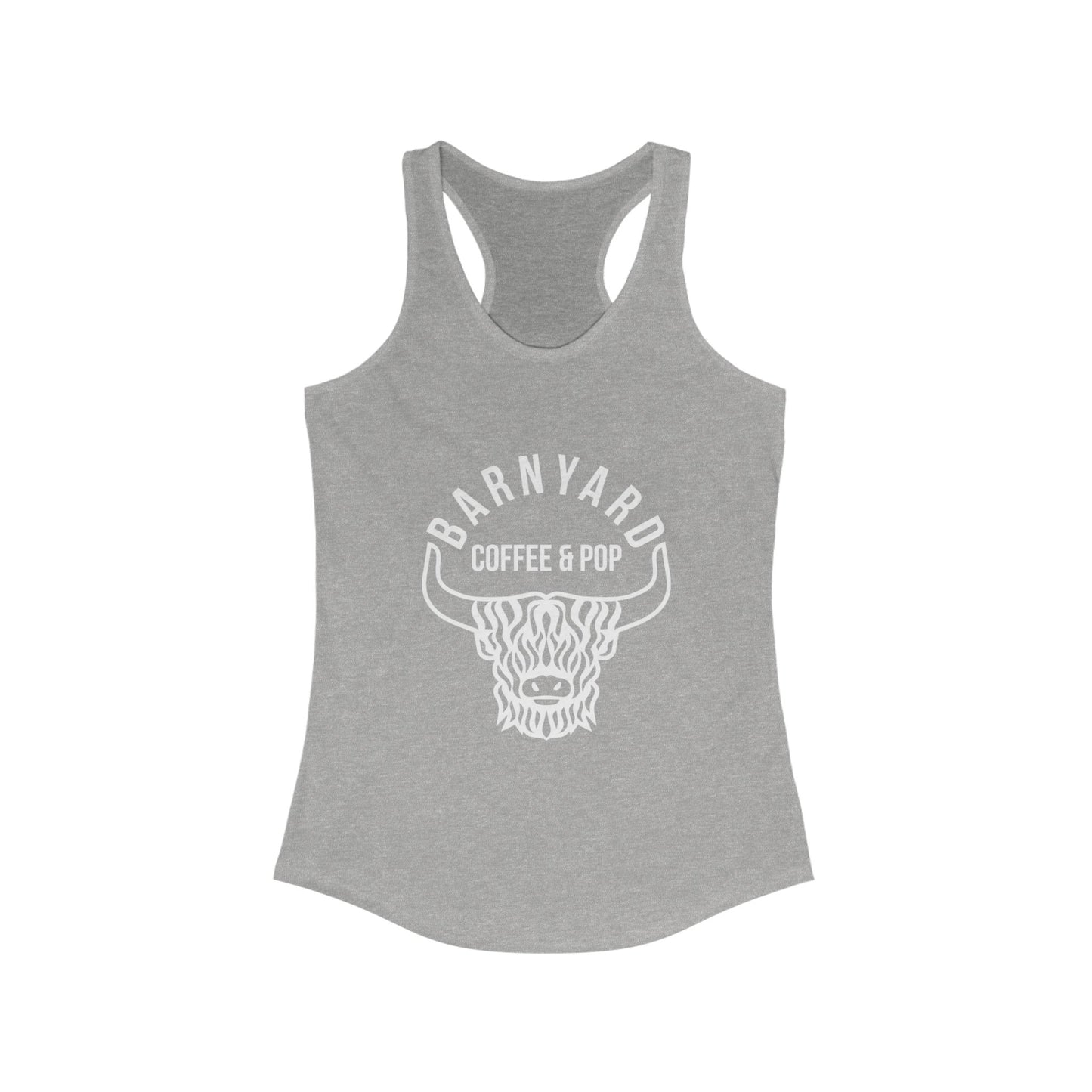 Barnyard Coffee & Pop Women's Racerback Tank