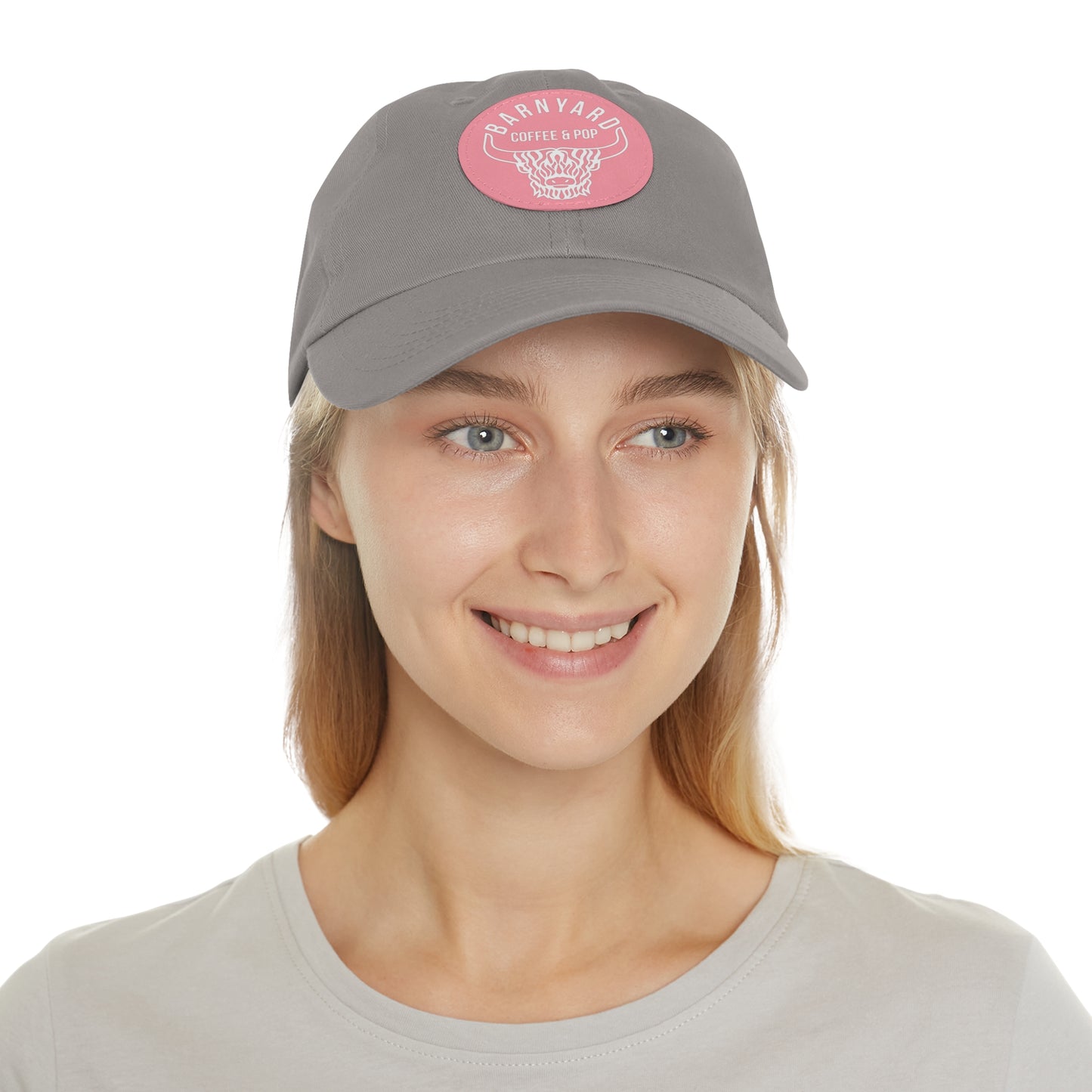 Stylish Dad Hat with Round Leather Patch - Perfect Gift for Coffee Lovers