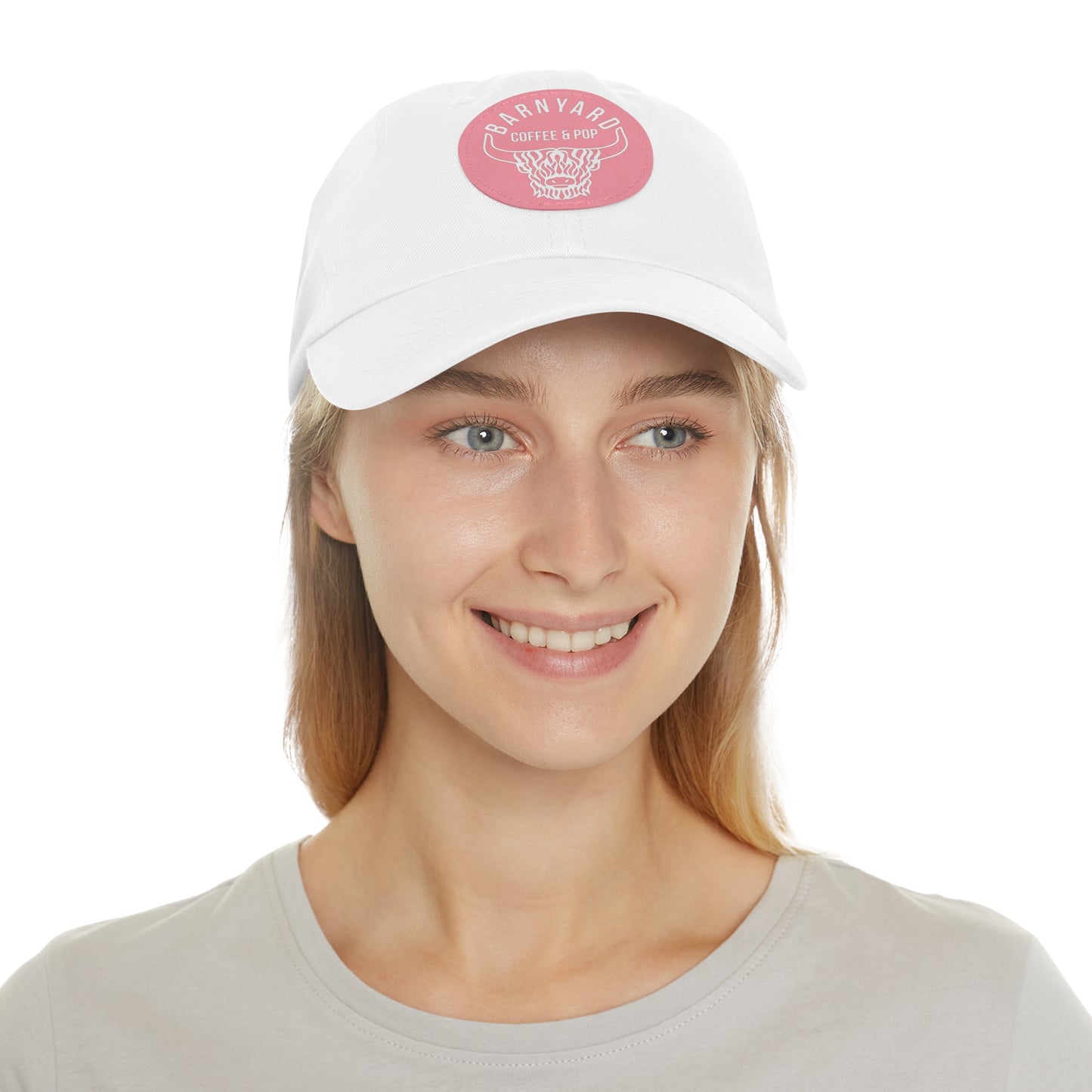Stylish Dad Hat with Round Leather Patch - Perfect Gift for Coffee Lovers
