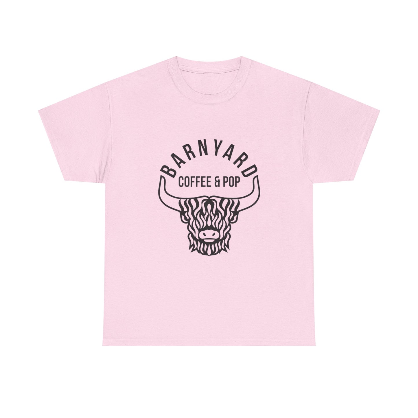Barnyard Coffee & Pop Unisex Heavy Cotton Tee - Fun & Casual Graphic Tee for Coffee Lovers