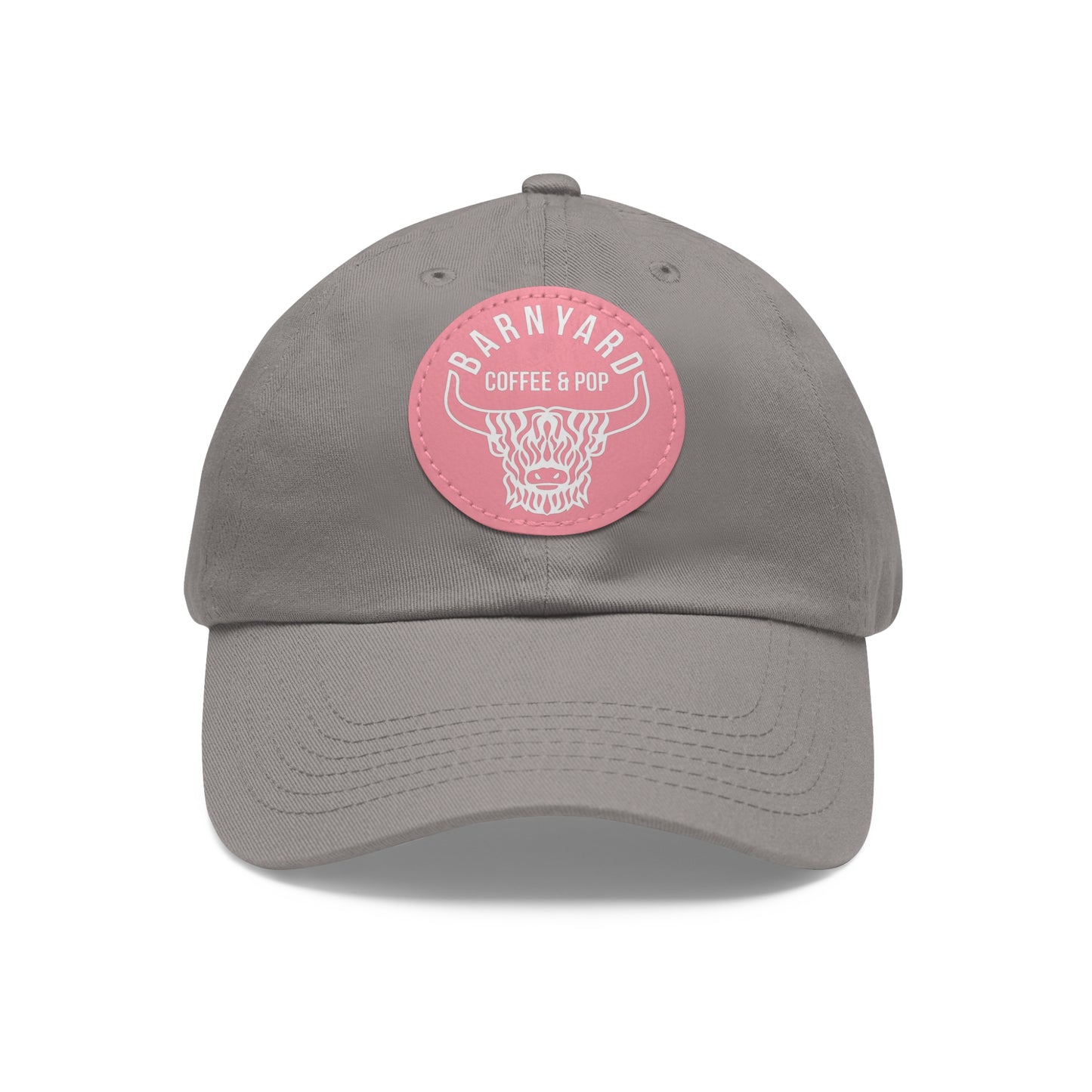 Stylish Dad Hat with Round Leather Patch - Perfect Gift for Coffee Lovers