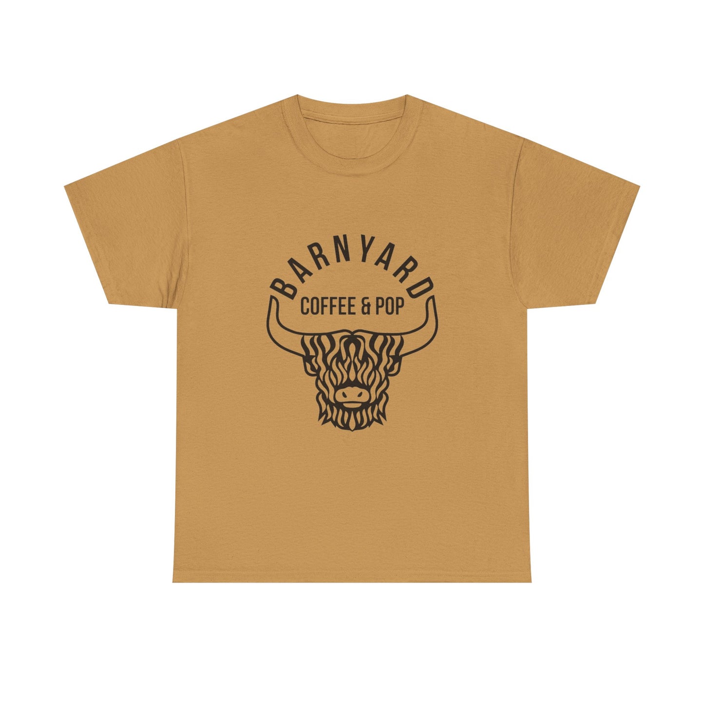 Barnyard Coffee & Pop Unisex Heavy Cotton Tee - Fun & Casual Graphic Tee for Coffee Lovers