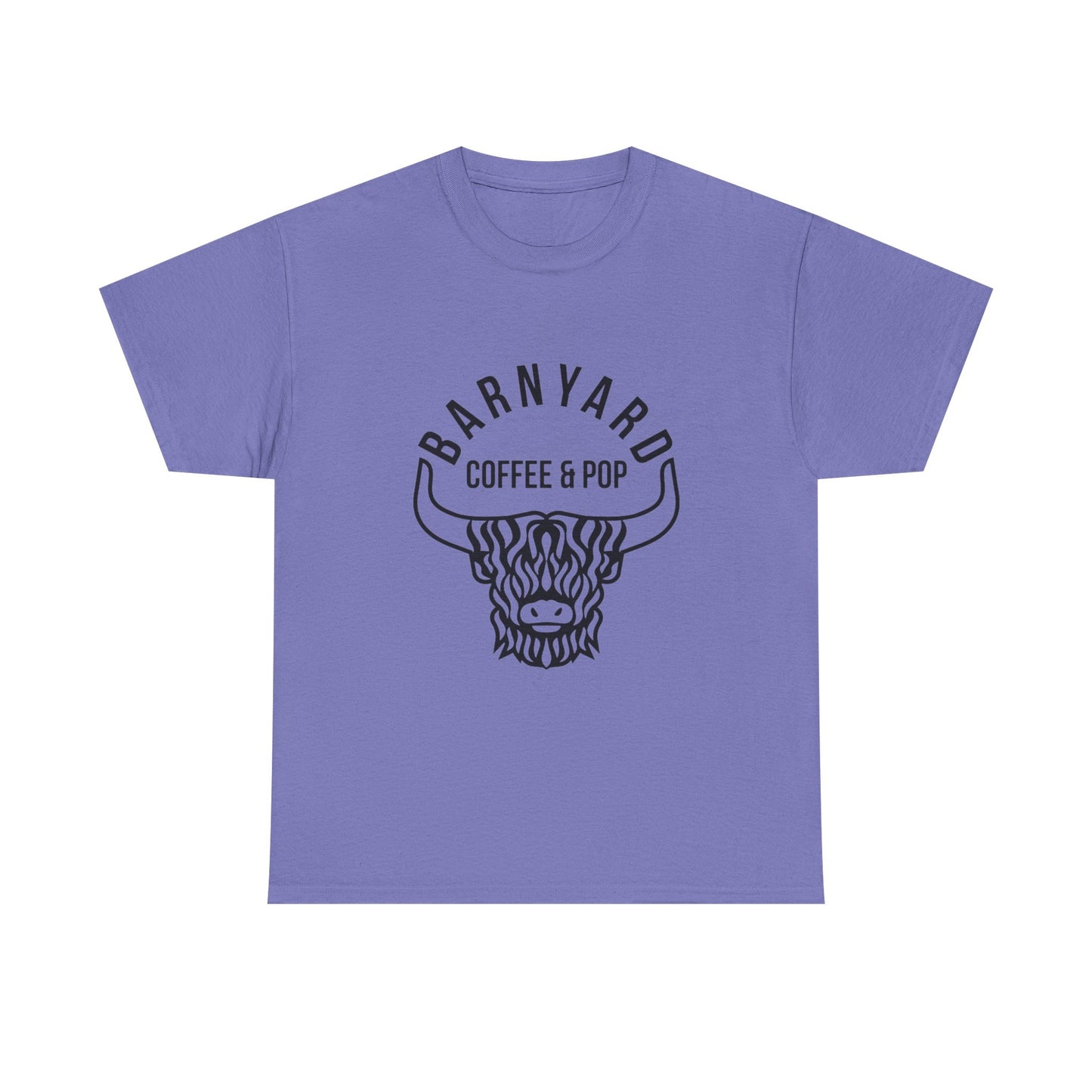 Barnyard Coffee & Pop Unisex Heavy Cotton Tee - Fun & Casual Graphic Tee for Coffee Lovers