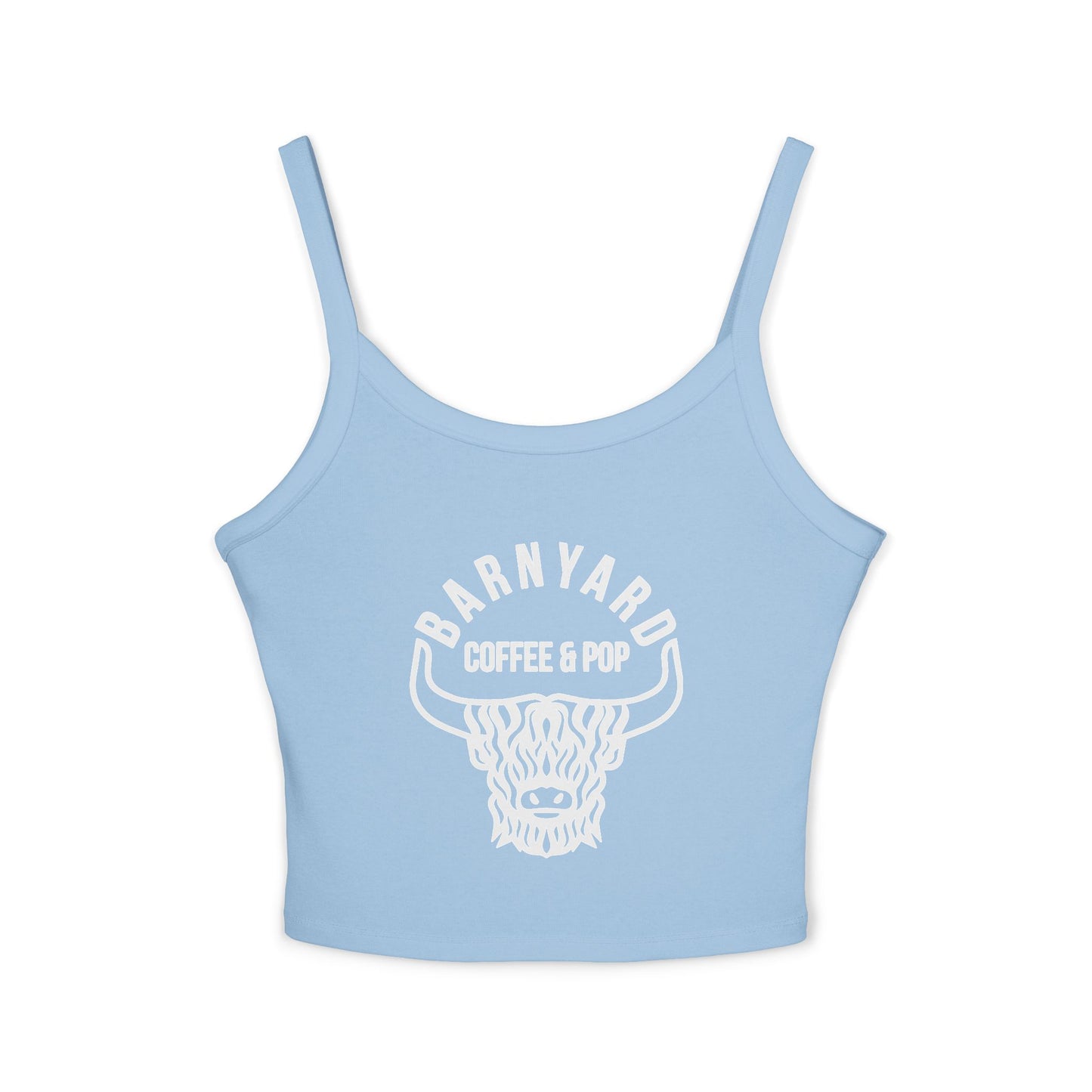 BARNYARD Coffee & Pop Women's Tank Top | Trendy Summer Crop | Perfect for Casual Wear, Festivals, Birthdays, Coffee Lovers, Gift Ideas