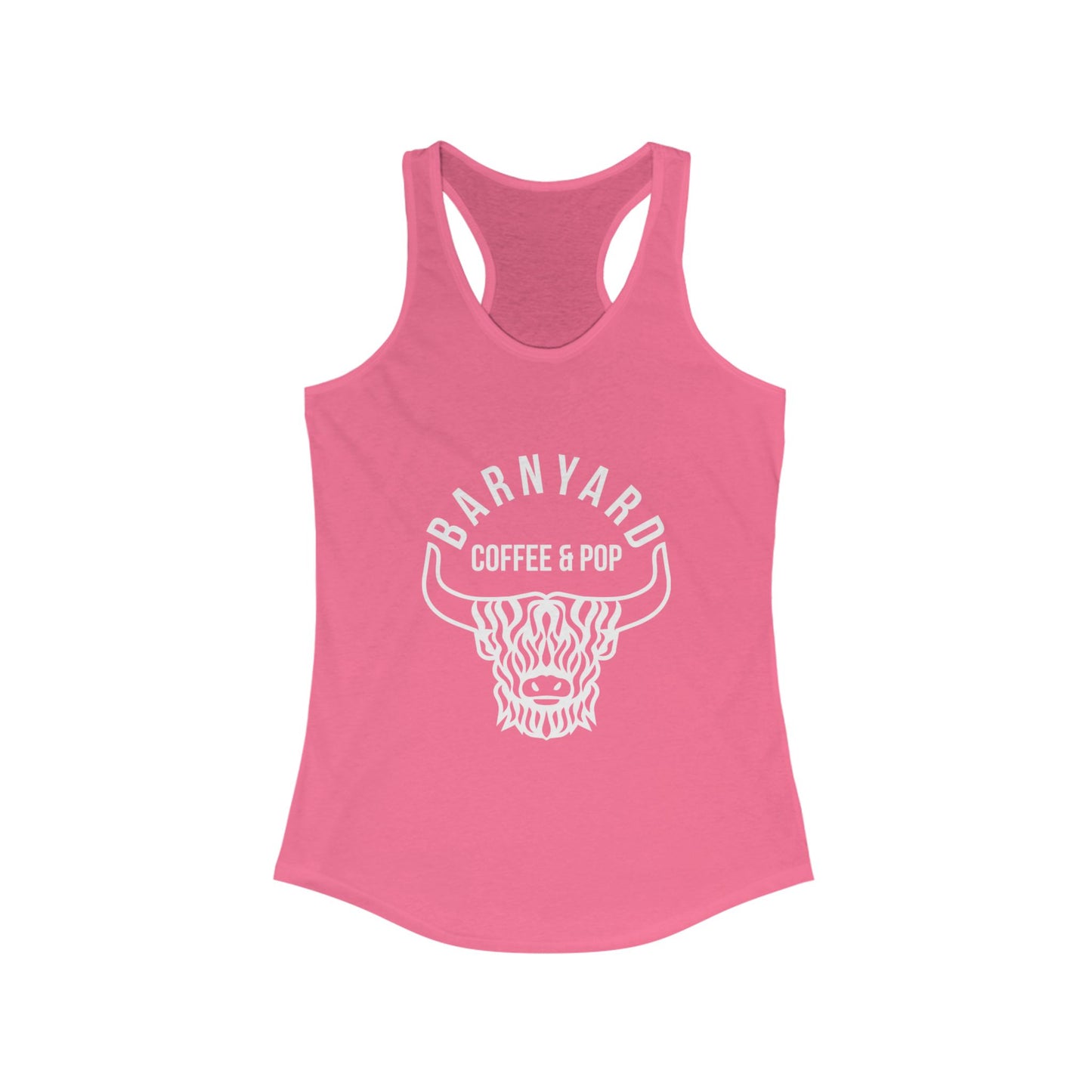 Barnyard Coffee & Pop Women's Racerback Tank