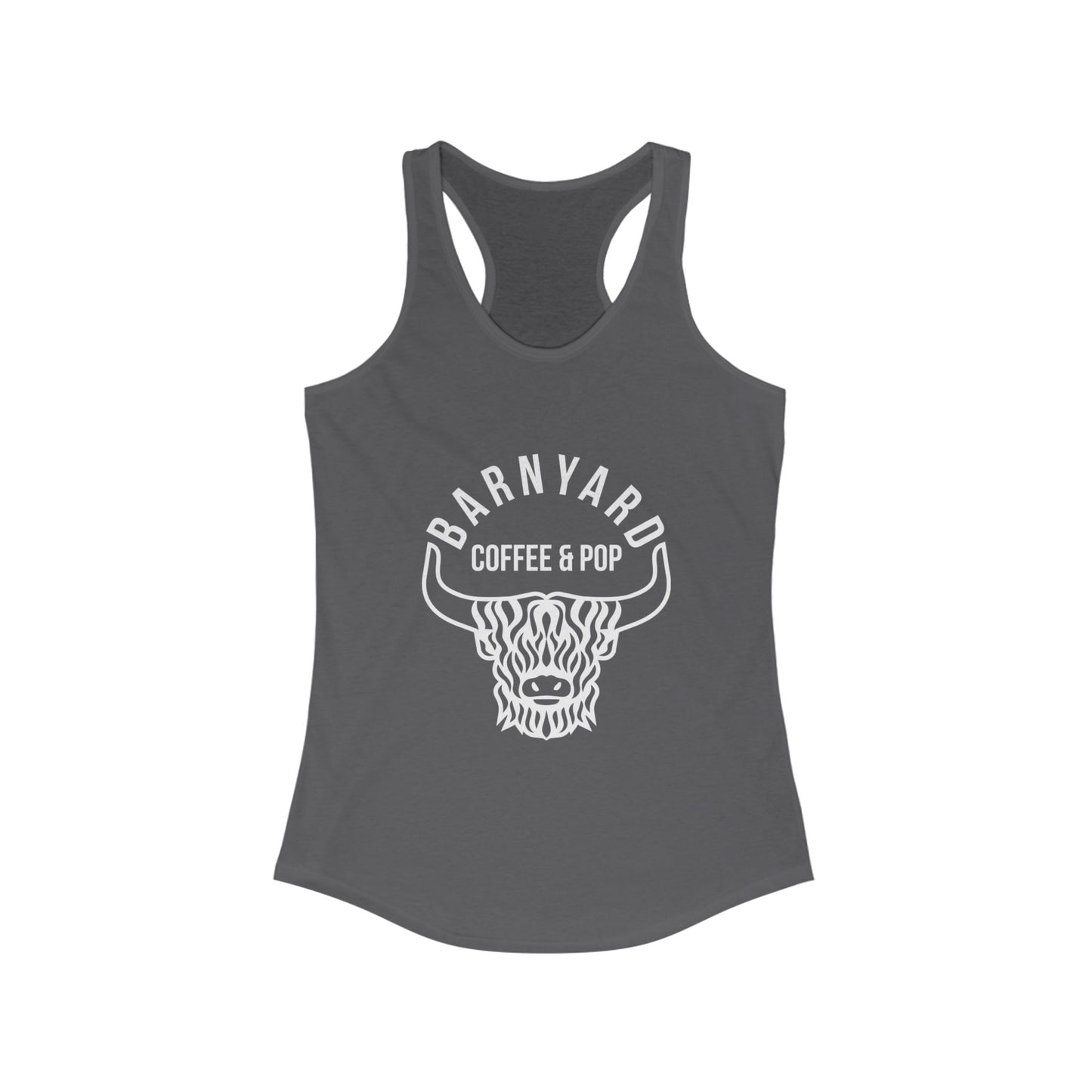 Barnyard Coffee & Pop Women's Racerback Tank