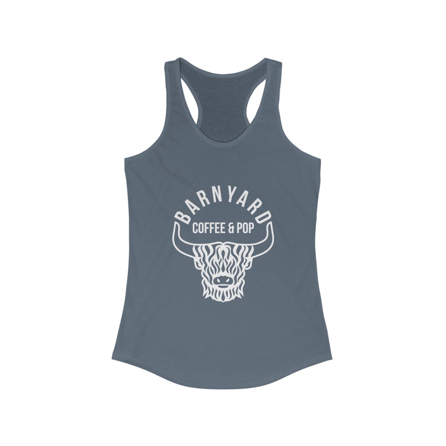 Barnyard Coffee & Pop Women's Racerback Tank