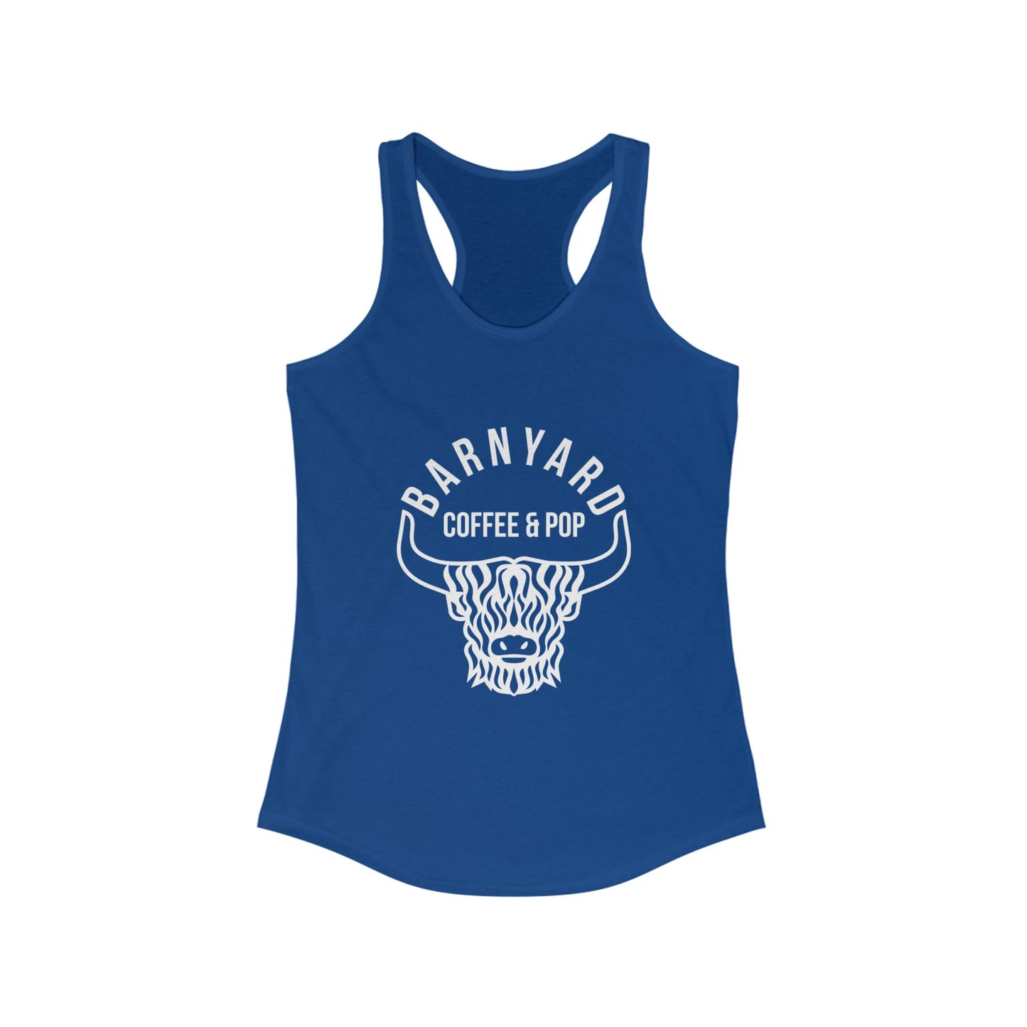Barnyard Coffee & Pop Women's Racerback Tank