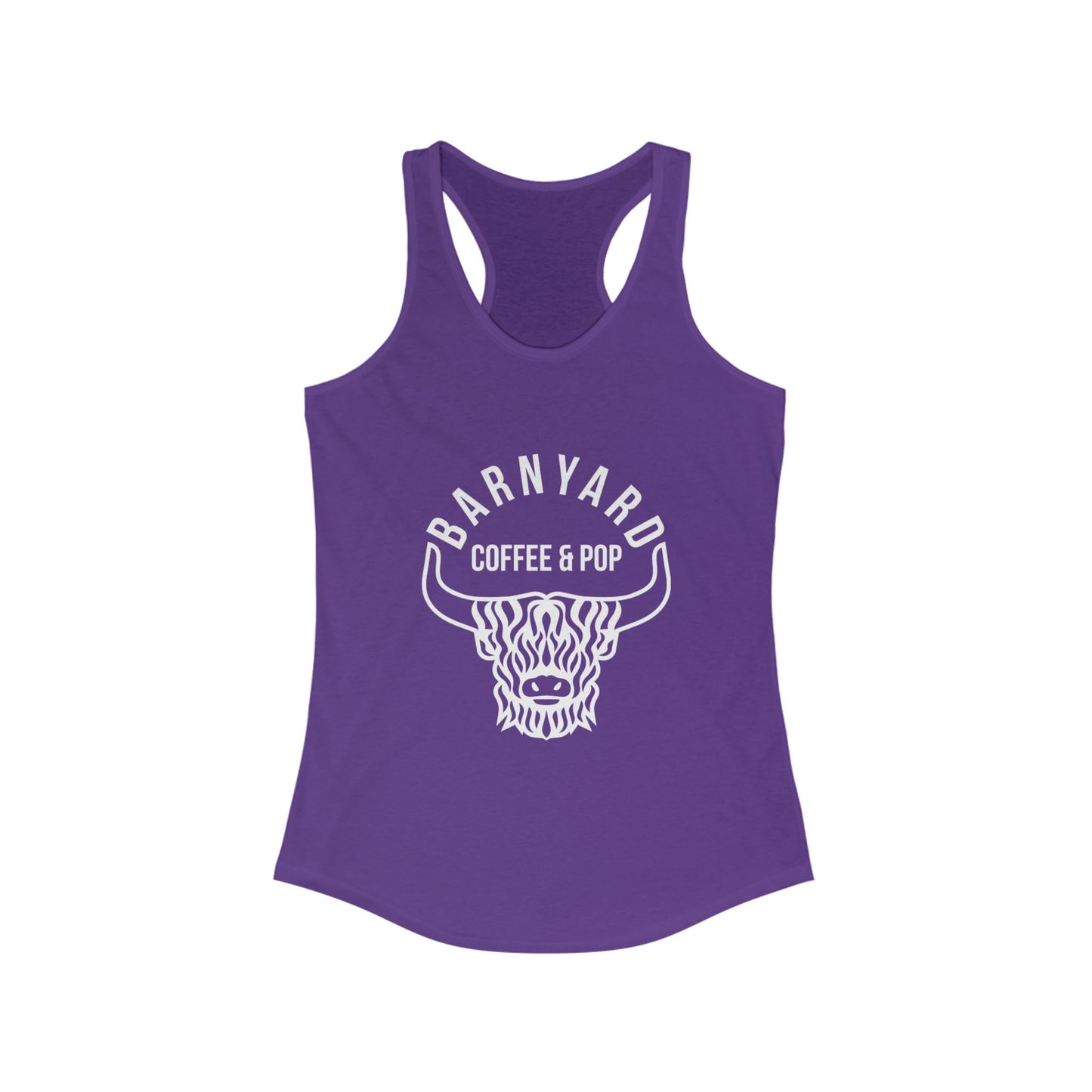 Barnyard Coffee & Pop Women's Racerback Tank