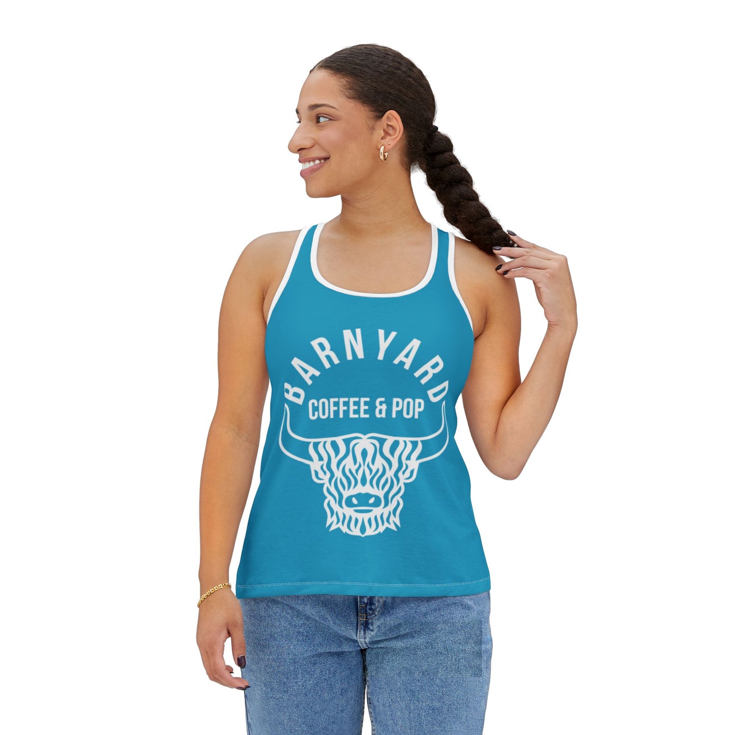 Barnyard Coffee & Pop Women's Tank Top - Relaxed Fit for Casual Days