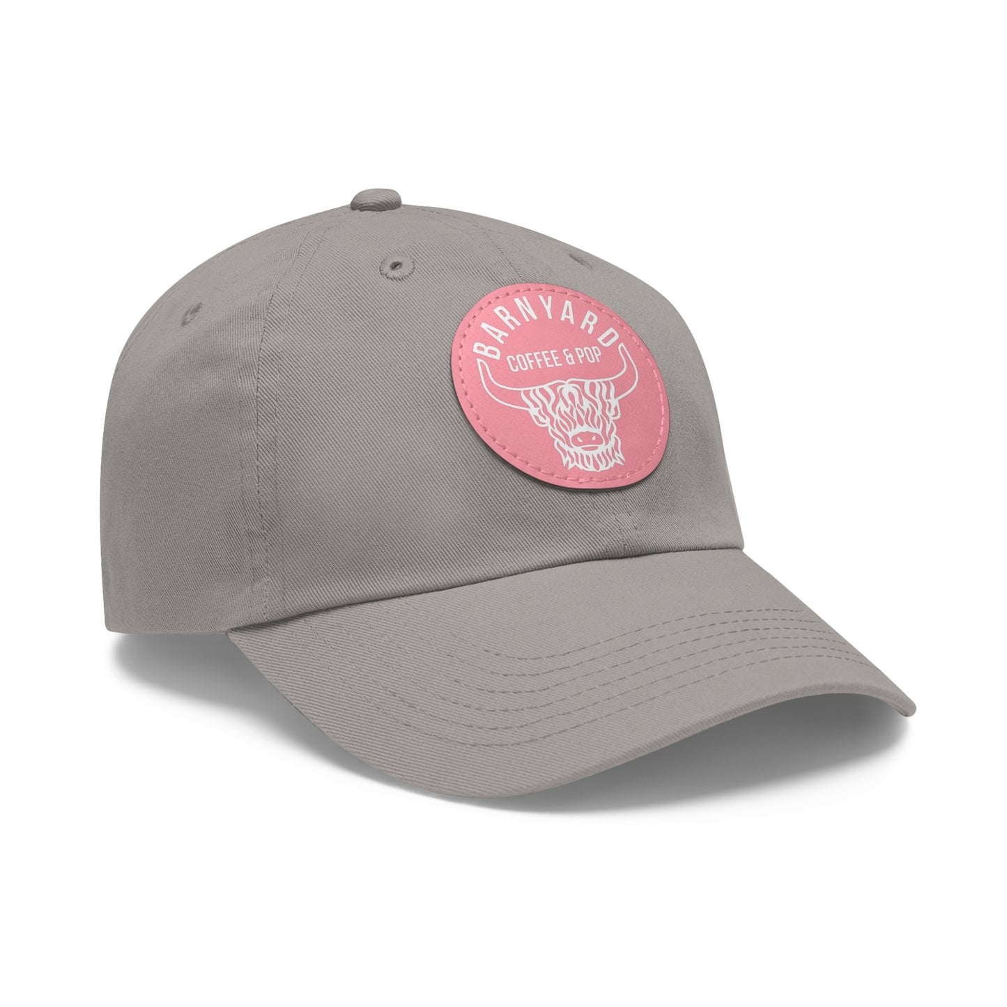 Stylish Dad Hat with Round Leather Patch - Perfect Gift for Coffee Lovers