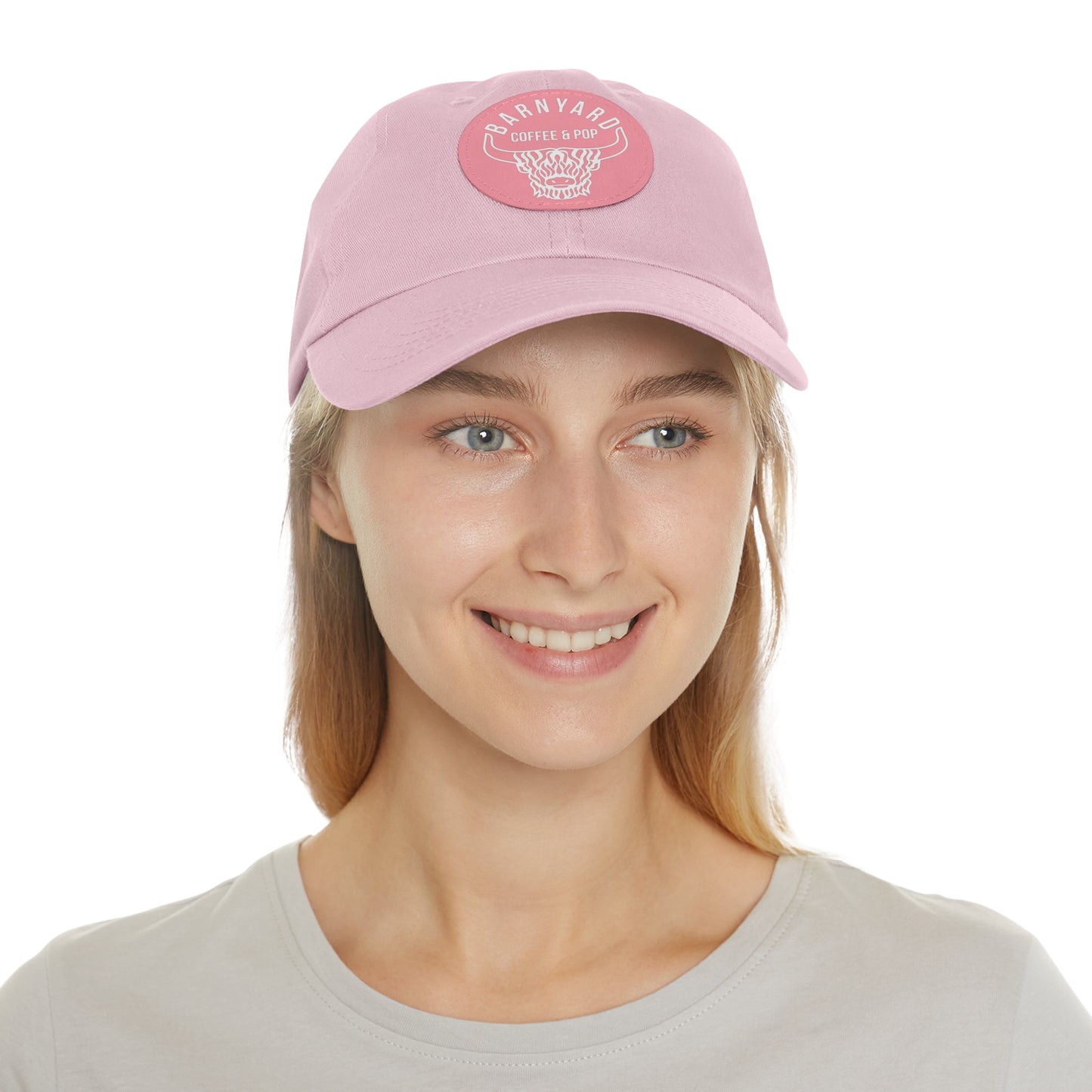 Stylish Dad Hat with Round Leather Patch - Perfect Gift for Coffee Lovers