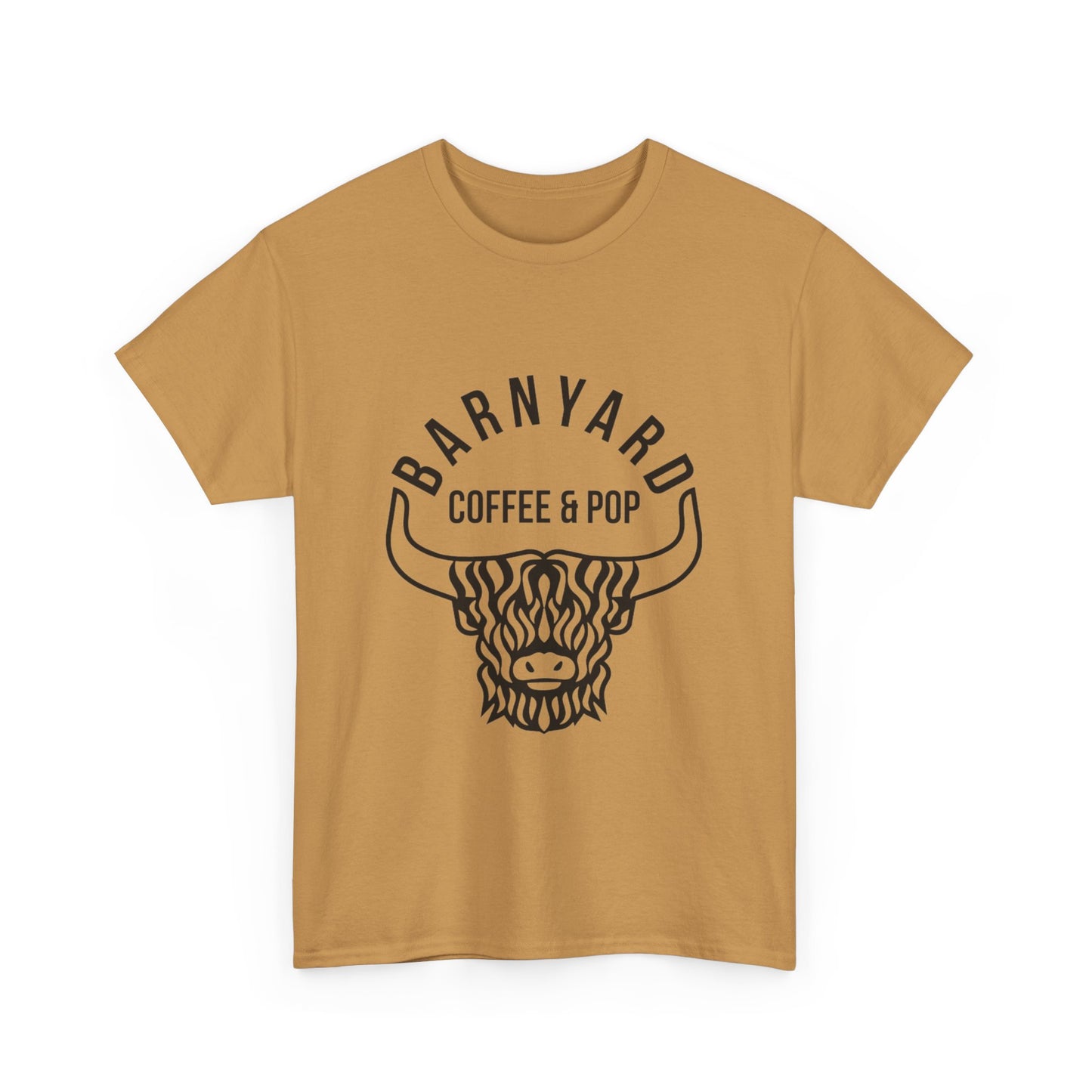 Barnyard Coffee & Pop Unisex Heavy Cotton Tee - Fun & Casual Graphic Tee for Coffee Lovers