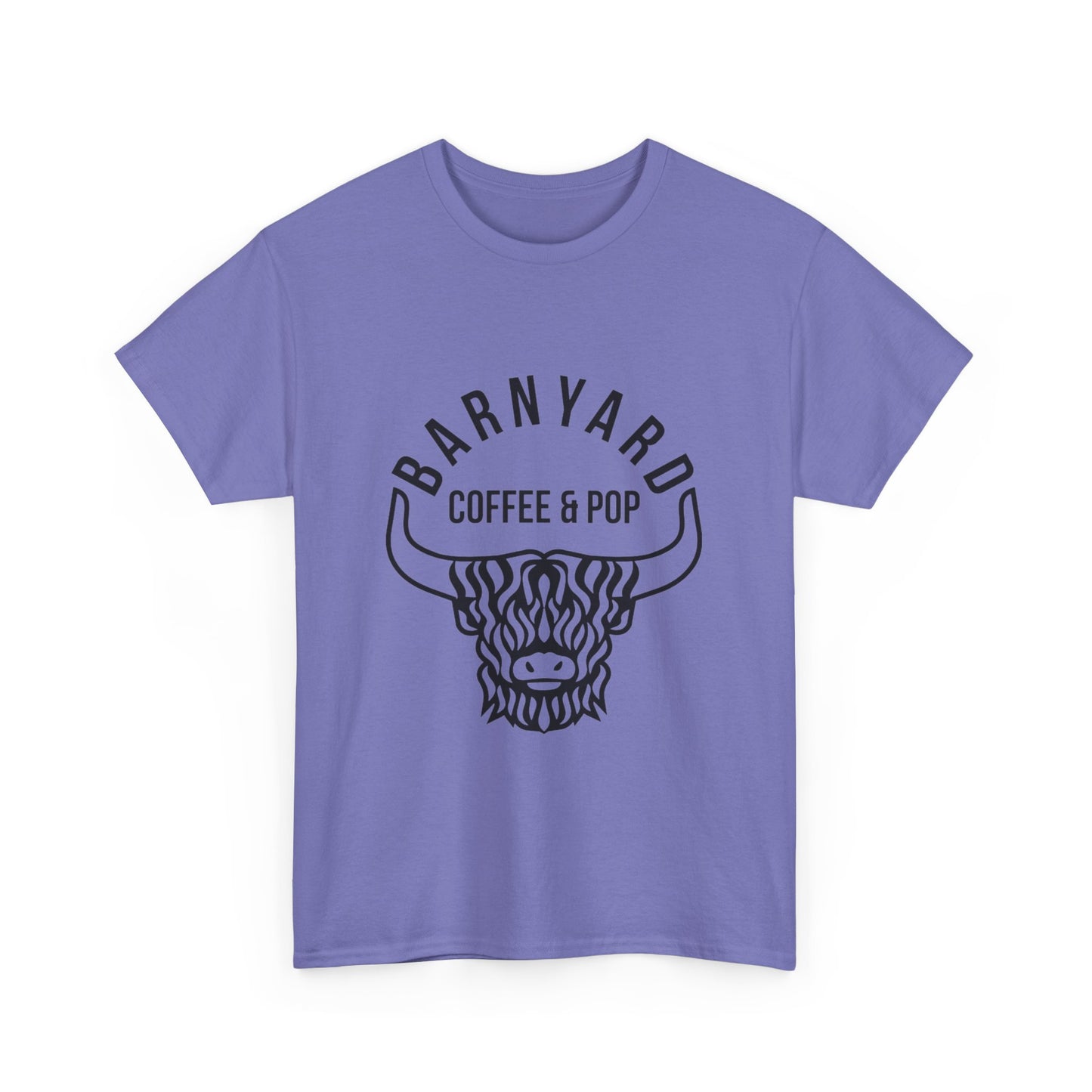 Barnyard Coffee & Pop Unisex Heavy Cotton Tee - Fun & Casual Graphic Tee for Coffee Lovers