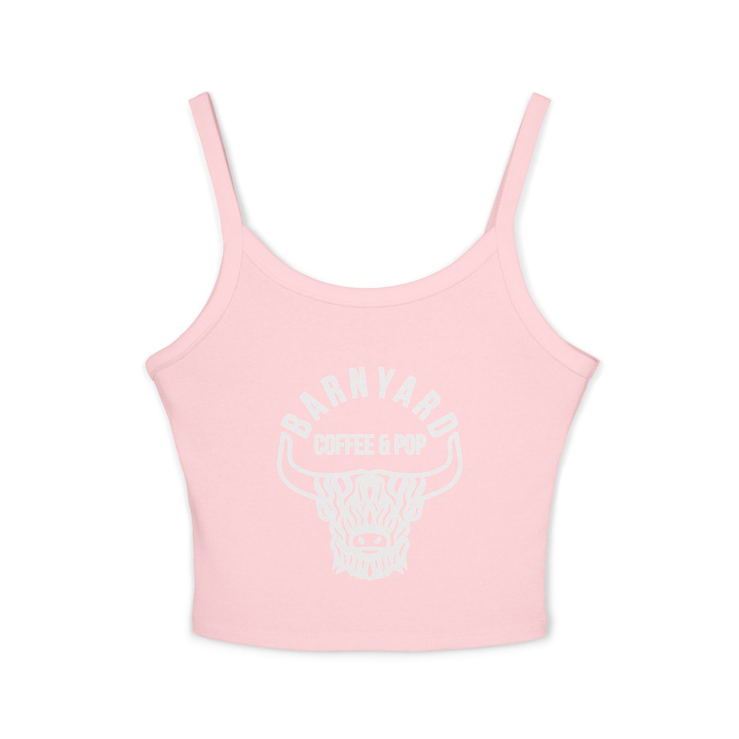 BARNYARD Coffee & Pop Women's Tank Top | Trendy Summer Crop | Perfect for Casual Wear, Festivals, Birthdays, Coffee Lovers, Gift Ideas