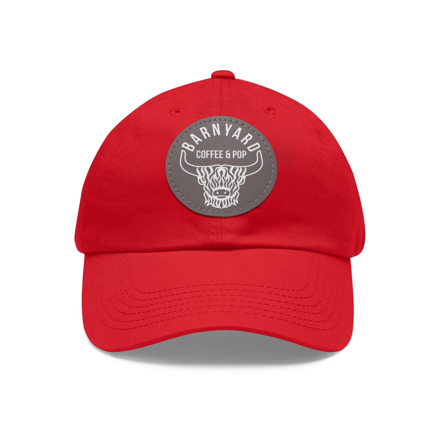 Stylish Dad Hat with Round Leather Patch - Perfect Gift for Coffee Lovers