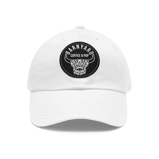 Stylish Dad Hat with Round Leather Patch - Perfect Gift for Coffee Lovers
