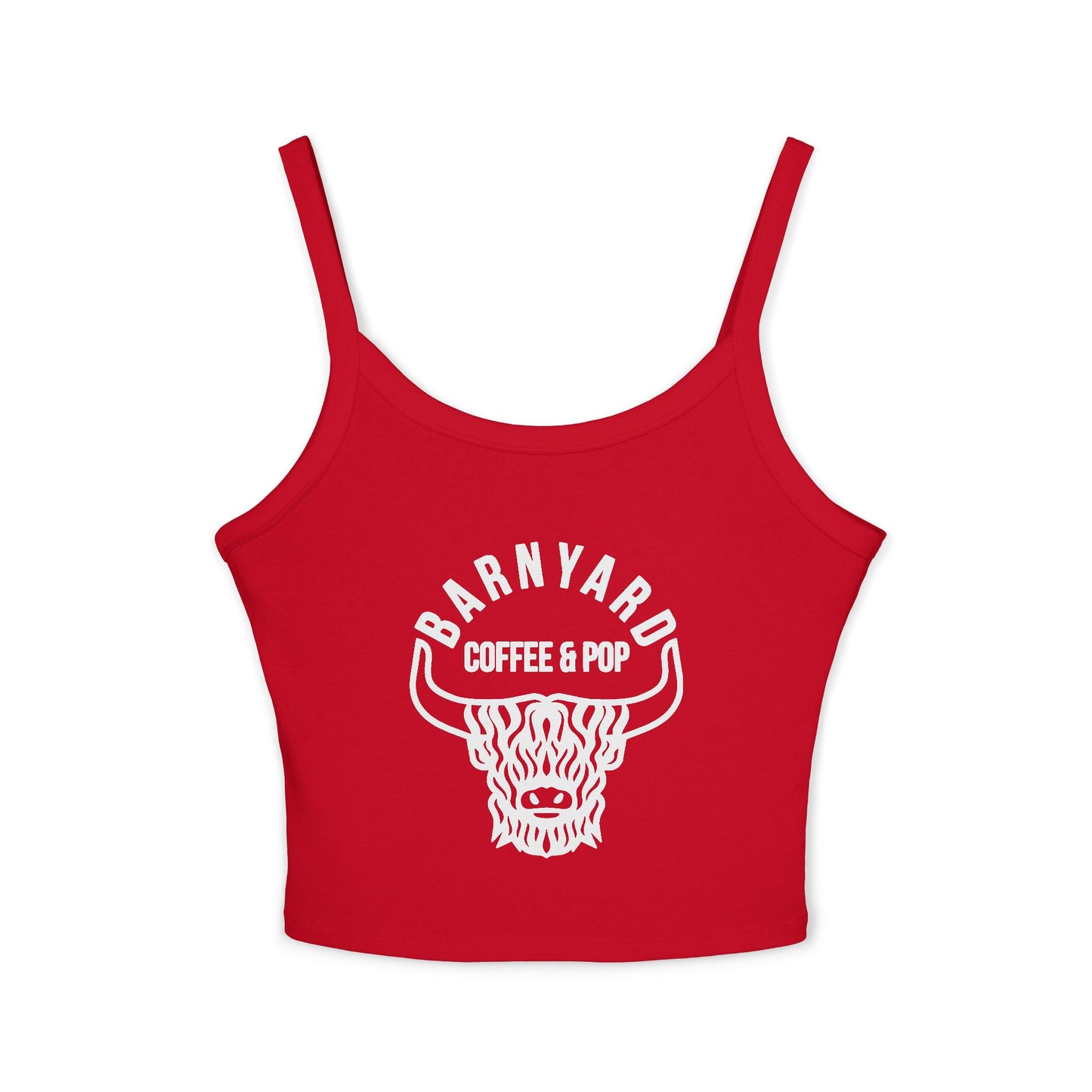BARNYARD Coffee & Pop Women's Tank Top | Trendy Summer Crop | Perfect for Casual Wear, Festivals, Birthdays, Coffee Lovers, Gift Ideas