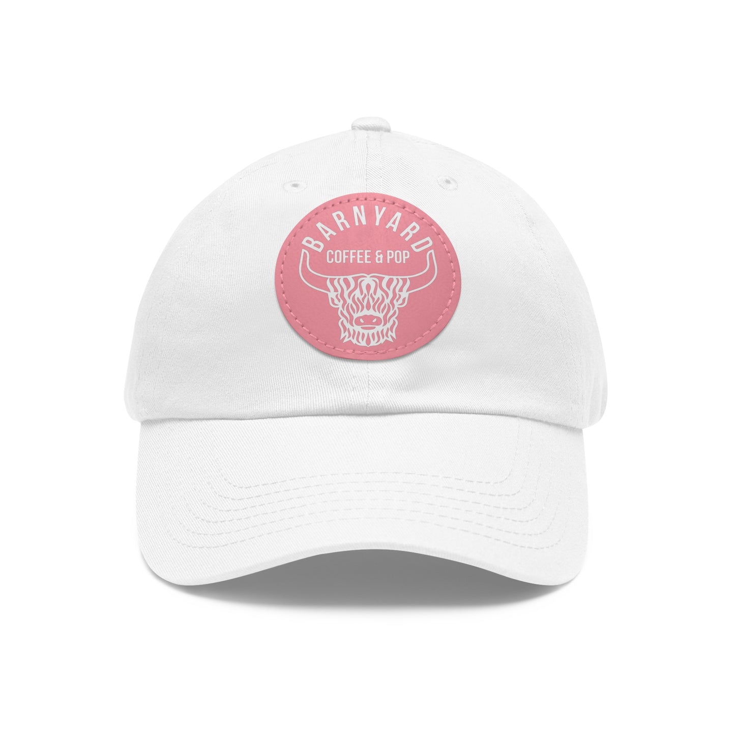 Stylish Dad Hat with Round Leather Patch - Perfect Gift for Coffee Lovers